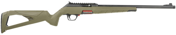 Winchester 521140102 Wildcat SR Full Size 22 LR 10+1 16.50 in Matte Blued Threaded Sporter Barrel, Picatinny Rail Matte Black Polymer Receiver, OD Green Skeletonized Synthetic Stock, Rifle