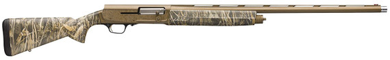 Browning 0119115005 A5 Wicked Wing Sweet Sixteen 16 Gauge 2.75 in 4+1 26 in, Burnt Bronze Cerakote Barrel/Engraved Rec, Realtree Max-7, Fiber Optic Sight, Oversized Controls, 3 Chokes Included, Shotgun