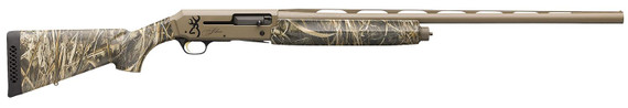 Browning 011434204 Silver Field 12 Gauge 3.5 in 4+1 (2.75 in) 28 in, FDE Barrel/Rec, Realtree Max-7 Camo Synthetic Stock With Textured Gripping Surface, Shotgun
