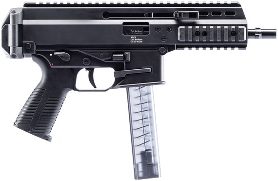 B&T Firearms 36039 APC Pro 9mm Luger 30+1 6.80 in Black Steel Barrel, M-LOK Handguards, Black Hard Coat Anodized Aluminum Picatinny Rail Receiver, Black Polymer Grips, Pistol