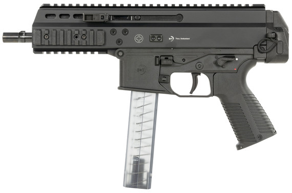 B&T Firearms 36039 APC Pro 9mm Luger 30+1 6.80 in Black Steel Barrel, M-LOK Handguards, Black Hard Coat Anodized Aluminum Picatinny Rail Receiver, Black Polymer Grips, Pistol