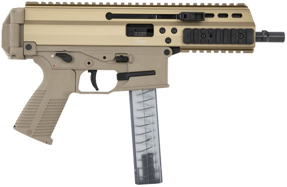 B&T Firearms 36039CT APC SD 9mm Luger 30+1 6.80 in Black Steel Barrel, M-LOK Handguards, Coyote Brown Anodized Aluminum Picatinny Rail Receiver, Coyote Polymer Grips, Pistol