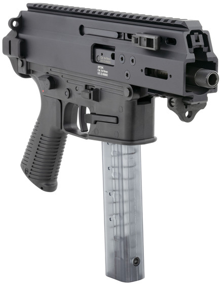 B&T Firearms 36176502 APC9K 9mm Luger 30+1 4.30 in Black Steel Barrel, Black Picatinny Rail Receiver, Brace Adapter, Black Polymer Grips, Pistol