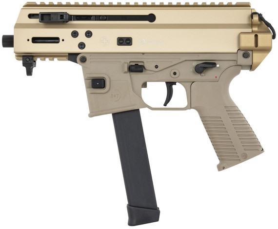 B&T Firearms 36176502GCT APC9K 9mm Luger 33+1 4.30 in Black Steel Barrel, Coyote Tan Picatinny Rail Receiver, Brace Adapter, Coyote Polymer Grips, Pistol