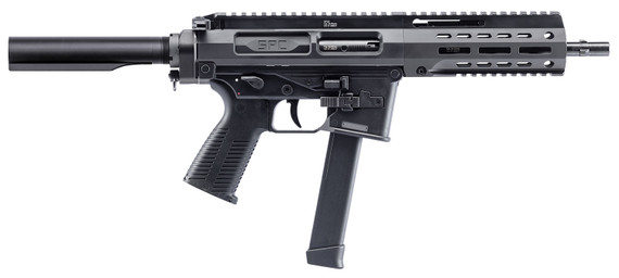 B&T Firearms 500003AB SPC9 9mm Luger 33+1 9.10 in, Black, Buffer Tube Stock, Polymer Grip (OEM Mag), Pistol