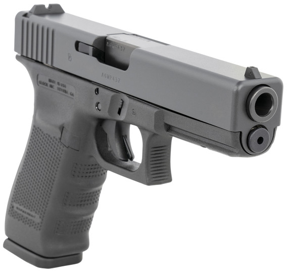 Glock UG2050203 G20 Gen4 Full Size 10mm Auto 15+1, 4.61 in Black Steel Barrel, Matte Black Serrated Steel Slide, Black Polymer Frame w/Picatinny Rail, Black Finger Grooved Grip, USA Made, Pistol