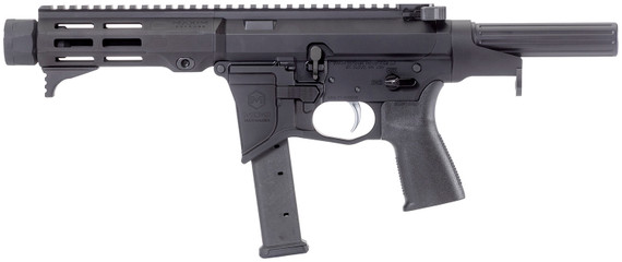 Maxim Defense MXM48172 CPS MD9 9mm Luger 5.50 in Threaded CMV Nitride Finished Barrel w/Flash Hider, Anodized 7075-T6 Receiver, M-Rax/M-Lok Compatible Handguard, CQB System, Mag Release, Compatible w/Glock G19 & Longer 9mm, Magazines, Pistol