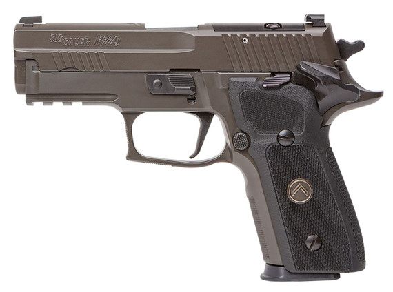 Sig Sauer E29R9LEGIONR2 P229 Legion Compact Frame 9mm Luger 15+1, 3.90 in Black Carbon Steel Barrel, Legion Gray Cerakote Serrated Stainless Steel Slide, Aluminum Frame w/Beavertail & Picatinny Rail, Black G10 w/Legion Medallion Grip, DASA, Pistol