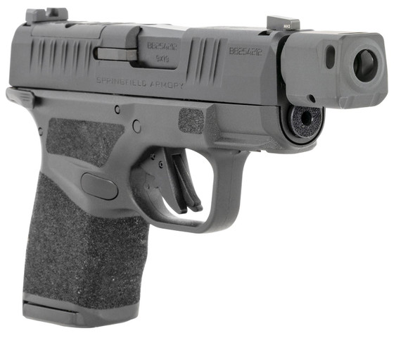 Springfield Armory HC9389BTOSPMSLC Hellcat RDP Micro-Compact Frame 9mm Luger 10+1 3.80 in Black Melonite Threaded w/Compensator Barrel, Black Melonite Optic Ready/Serrated Steel Slide, Black Polymer Frame w/Picatinny Rail, Adaptive Texture Grip, Pist