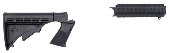 Advanced Technology HRN4100 Shotforce Stock Package, Pistol Grip Style Black Synthetic & Ribbed Forend for H&R, New England