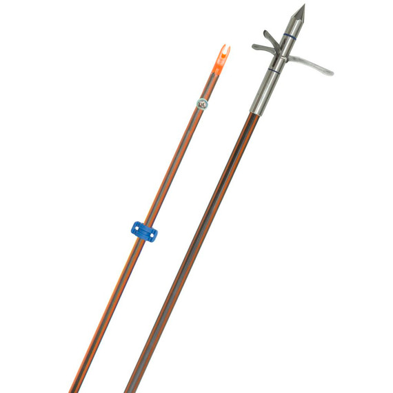 Fin Finder Hydro Carbon IL Bowfishing Arrow w/ Kraken 3 Barb Point 1601193