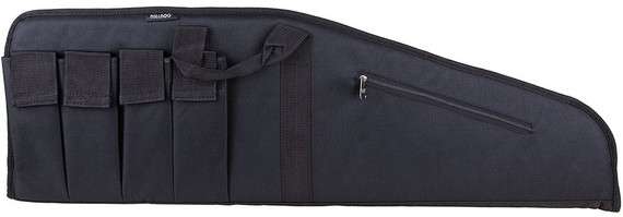 Bulldog BD421 Extreme Tactical 40 in Black Water-Resistant Nylon, Tricot Lining, 4 External Velcro, Magazine Pouches, Soft Padding, Rifle Case