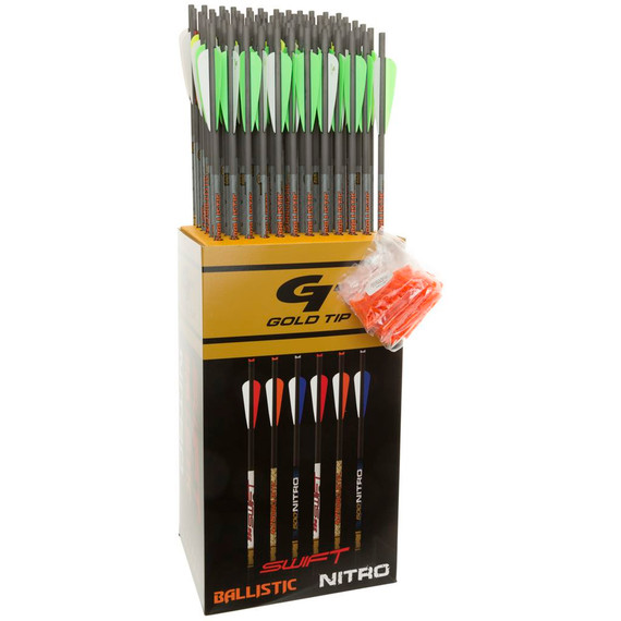 Gold Tip Ballistic Crossbow Bolts 20 in. 4 in. Vanes 72 pk. BA20A472