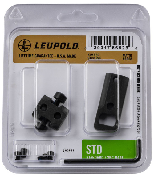 Leupold 56928 Standard Base Matte Black Kimber 8400