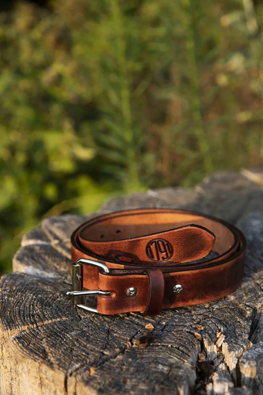 1791 Gunleather BLT013438VTGA 01 Gun Belt Vintage Leather 34/38 1.50 in Wide Buckle Closure