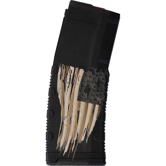 Black Rain Ordnance Lasered AR15 Magazine Tattered Flag 30 rd. BRO-MAG30-TATTEREDFL