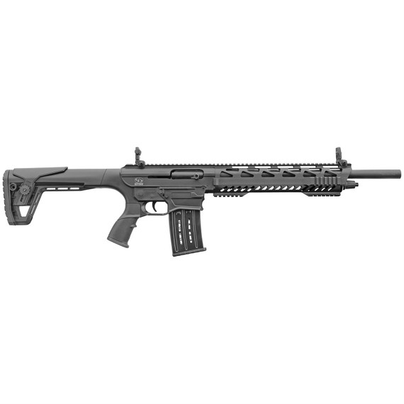 Charles Daly AR-12A Shotgun with Flip Up Sights 12 ga. 18.5 in. Black 5 rd. 3 in. 930.192