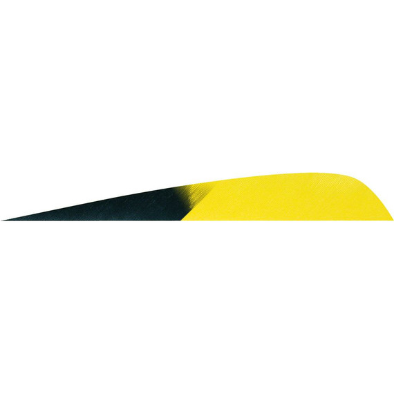 Gateway Parabolic Feathers Kuru Flo Yellow 4 in. RW 50 pk. 400RPKFY-50