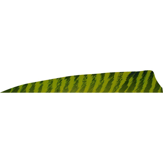 Gateway Shield Cut Feathers Barred Chartreuse 4 in. RW 50 pk. 400RSBCH-50