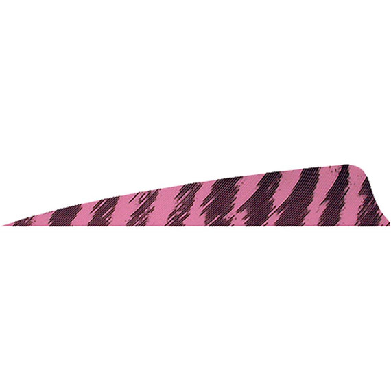 Gateway Shield Cut Feathers Barred Flo Pink 4 in. RW 50 pk. 400RSBFP-50