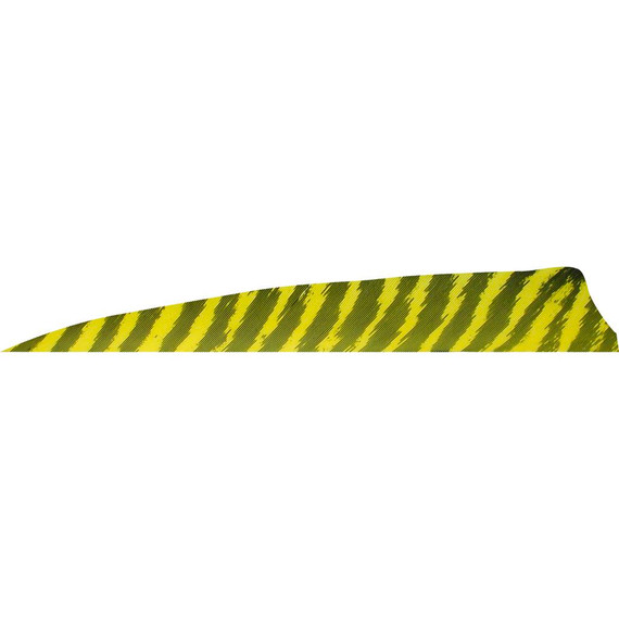 Gateway Shield Cut Feathers Barred Yellow 4 in. LW 50 pk. 400LSBYL-50