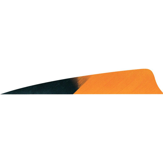 Gateway Shield Cut Feathers Kuru Flo Orange 4 in. RW 50 pk. 400RSKFO-50