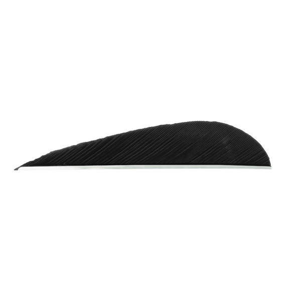 Trueflight Parabolic Feathers Black 3 in. RW 100 pk. 11208