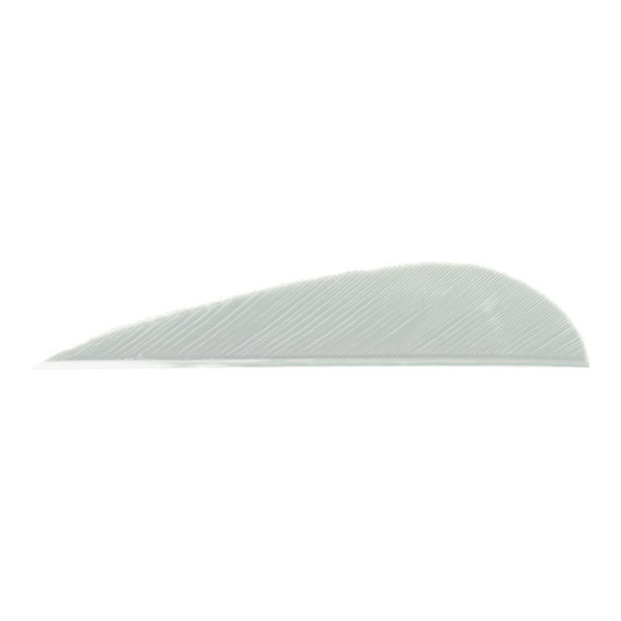 Trueflight Parabolic Feathers White 3 in. RW 100 pk. 11201