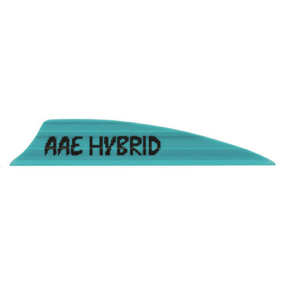 AAE Hybrid 1.85 Vanes Teal 1.85 in. 100 pk. HY185TL100