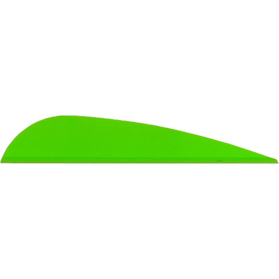 AAE Trad Vanes Bright Green 3 in. 50 pk. TRAD26BG50
