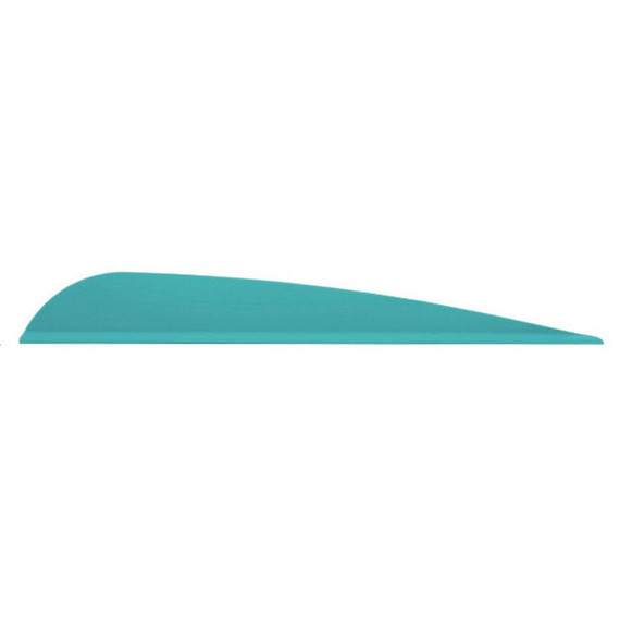 AAE Trad Vanes Teal 3 in. 50 pk. TRAD26TL50