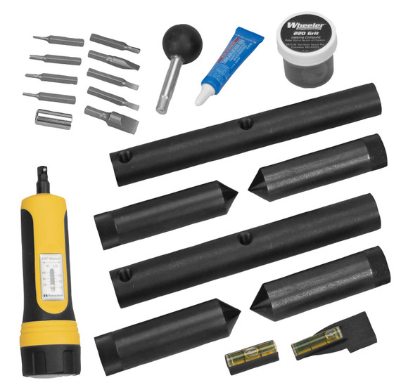 Wheeler 545454 Scope Mount Kit Combo Black Metal
