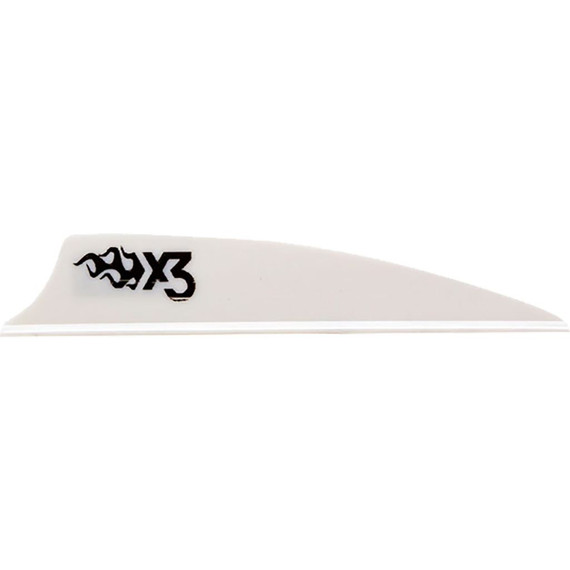 Bohning X3 Vanes White 2.25 in. 100 pk. 101052WH225