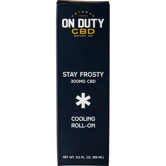 On Duty CBD Cooling Roll On Pure Full Spectrum 300 mg. OD0373CE