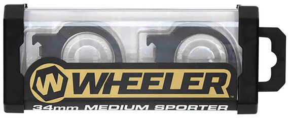 Wheeler 1133749 Sporter Scope Rings Black 1 in High