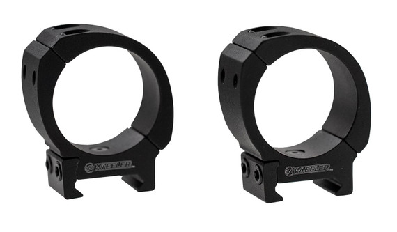 Wheeler 1133751 Sporter Scope Rings Black 30mm Medium