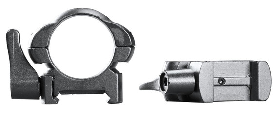 Weaver Mounts 49325 Lever Lok Matte Black 1 in Medium