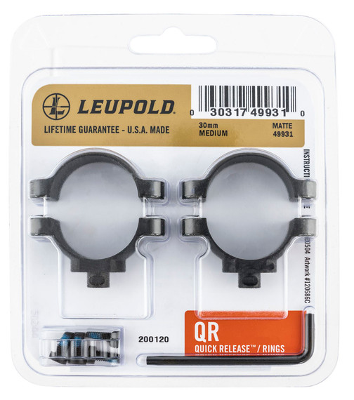 Leupold 51717 QR Matte Black 30mm Low