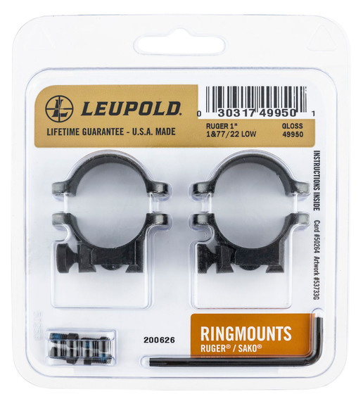 Leupold 51042 Ringmounts Matte Black 30mm High