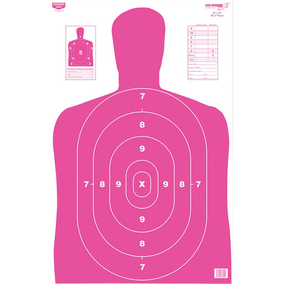 Birchwood Casey EZE-Scorer Target BC-27 Pink 23x35 in. 100 pk. BC-37040