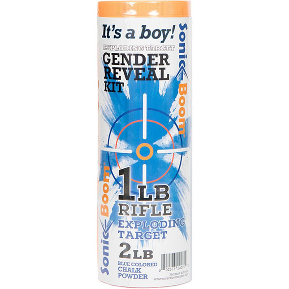 Sonic Boom Exploding Target Gender Reveal Kit Boy 1 lb. Blue SBTGRBOY