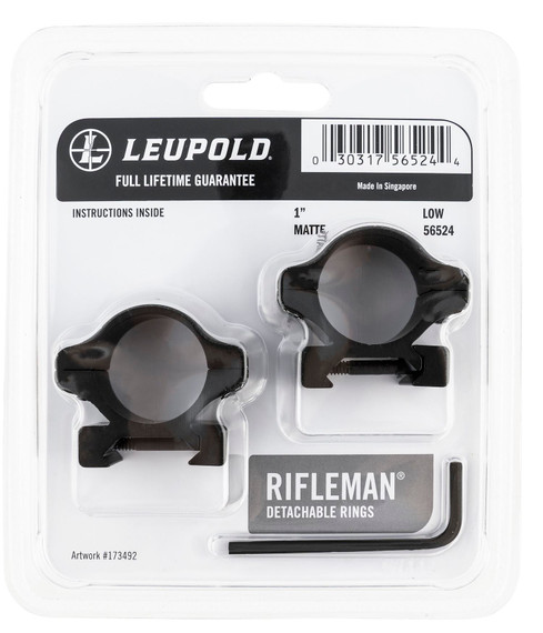 Leupold 56524 Rifleman Matte Black 1" Low