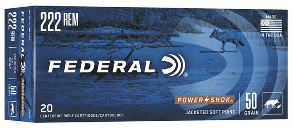 Federal 222 Remington Rifle Ammunition 222A