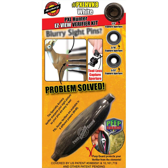 Specialty Archery PXL Hunter EZ-View Verifier Kit No. 8 White PXLHVK8