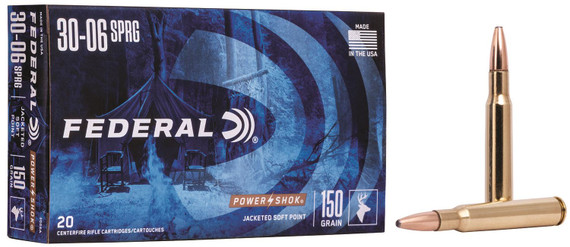 Federal 30-06 Springfield Rifle Ammunition 3006A