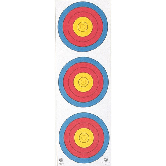 Maple Leaf Target Face 3-Spot Vertical 25 pk. FT3X40V