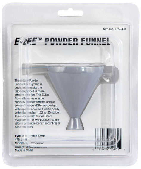 Lyman 7752431 E-Zee Powder Funnel 22 - 50 Universal