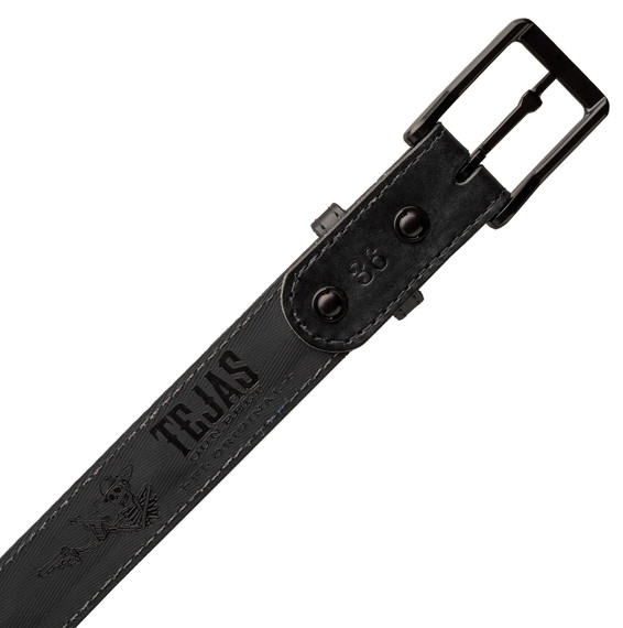 Magpul MAG127600146 Tejas EL, Pistolero Black Bull Hide 46 in 1.50 in Wide Buckle Closure