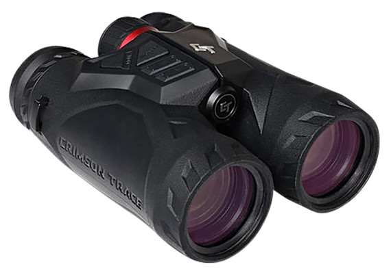 Crimson Trace 013002001 Horizonline 2K Pro Laser Rangefinding 10x42mm Red Illuminated Reticle Black Polymer Binoculars