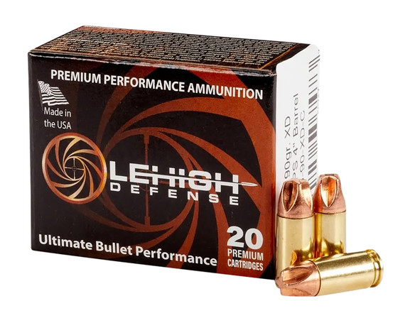 Lehigh Defense LA990XDC Xtreme Defense Home Defense 9mm Luger 90 gr Lehigh Defense XD FMT 20 Per Box/ 10 Case Centerfire, Handgun Ammunition